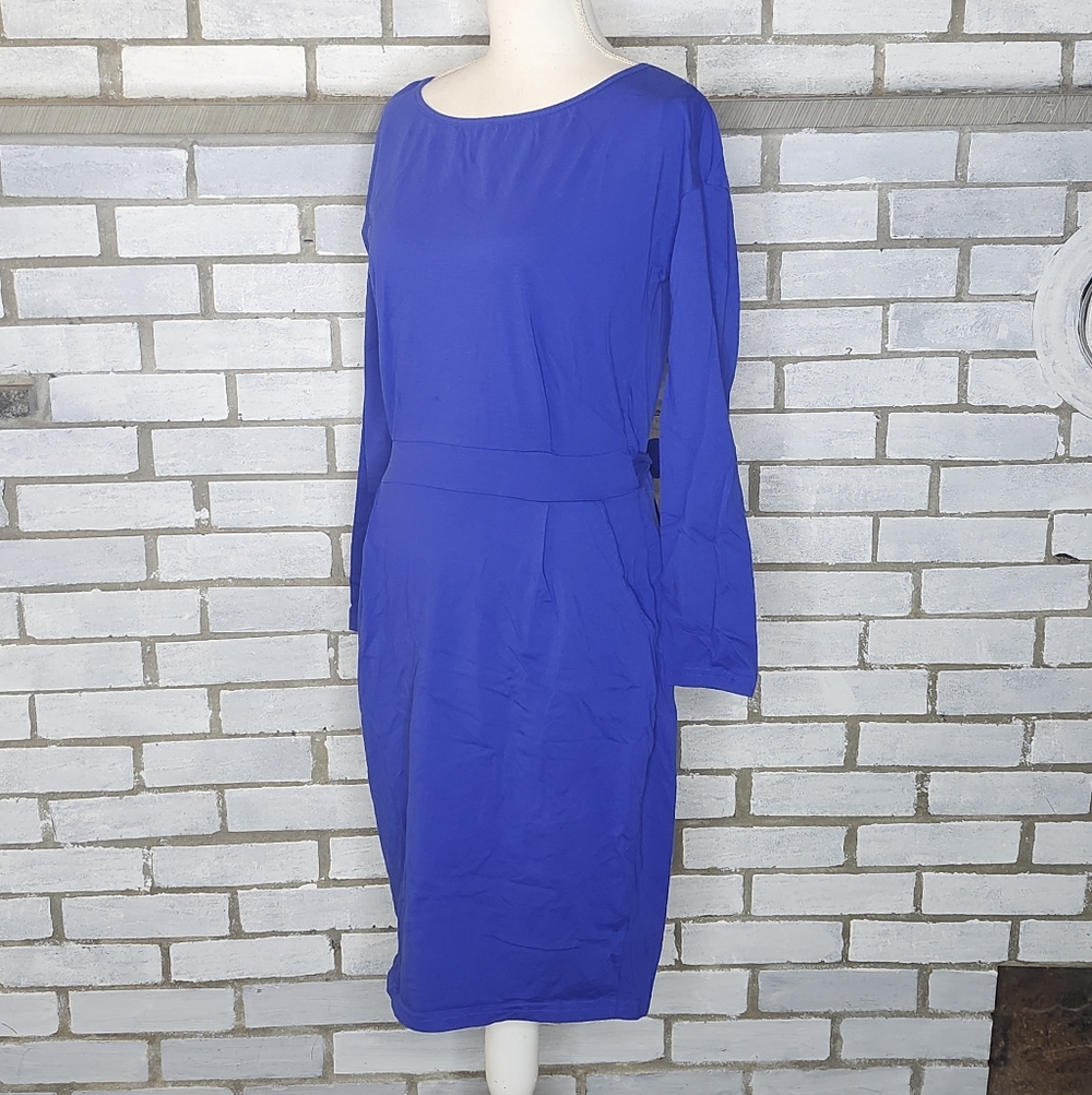 • PRETTYGARDEN Women's Size Large Casual Long Sleeve Sheath Dress With Pockets